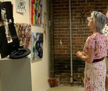 Artist's Attic viewing art piece