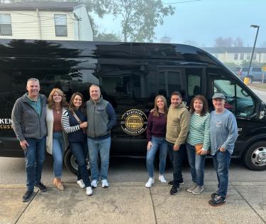 Family Group with Van