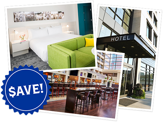 Montage of Lexington hotel rooms